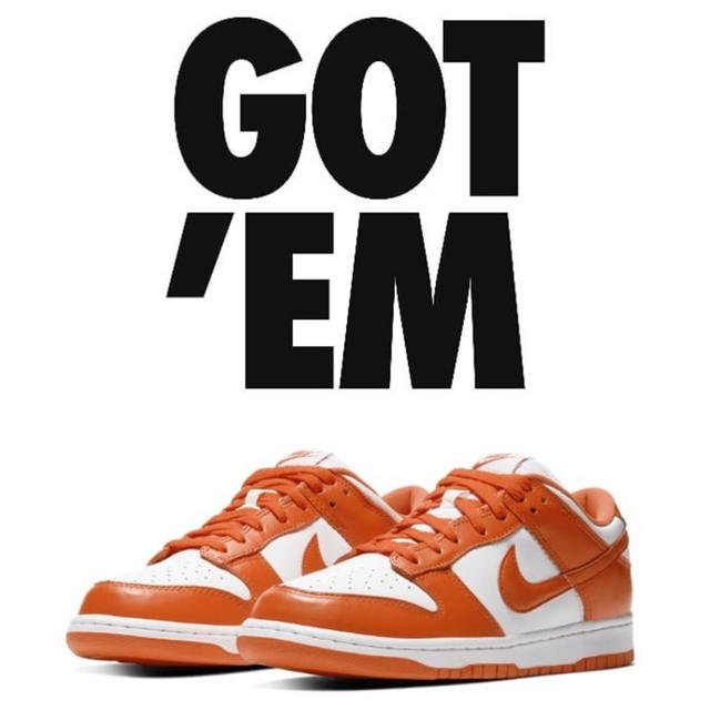 NIKE(ナイキ)のNike Dunk Low “ORANGE BRAZE” US9 27cm メンズの靴/シューズ(スニーカー)の商品写真