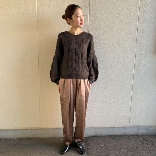 ビューティアンドユースユナイテッドアローズ(BEAUTY&YOUTH UNITED ARROWS)のアティロン☆ストレート　サテンパンツ(スラックス)