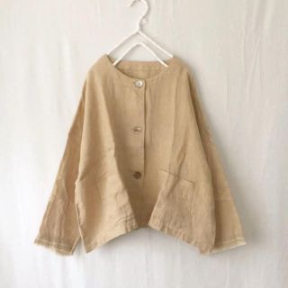 ネストローブ(nest Robe)のnest robe リネンノーカラージャケット(ノーカラージャケット)