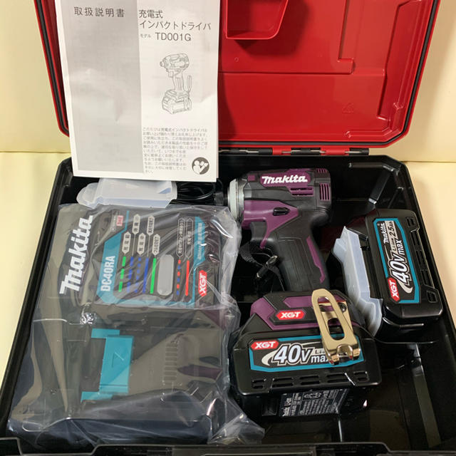 Makita - 新色‼︎最新型‼︎激安出品‼︎マキタTD001GRDX紫☆40V2.5Ah