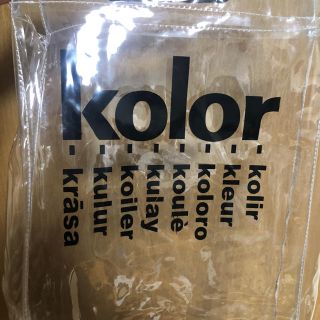 カラー(kolor)のkolor pvcバッグ(トートバッグ)