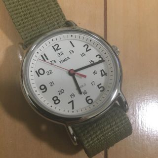 タイメックス(TIMEX)のサマーセール、プロフィール確認ください　TIMEX 腕時計　カーキ　ユニセックス(腕時計(アナログ))