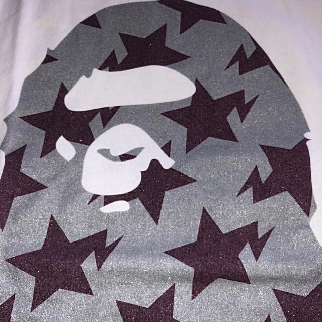 A BATHING APE(アベイシングエイプ)のbape tee Lサイズ 猿顔 URSUS エイプ 中古 メンズのトップス(Tシャツ/カットソー(半袖/袖なし))の商品写真