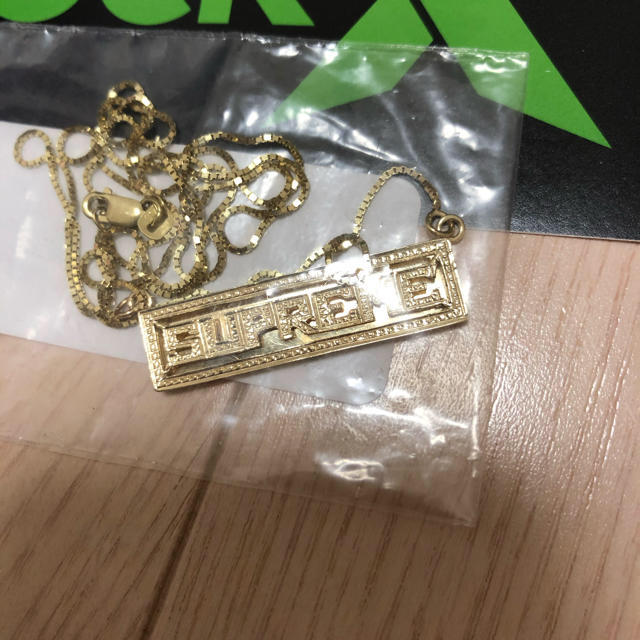 Supreme - supreme name plate 14k gold pendant の通販 by