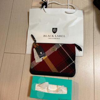 バーバリーブラックレーベル(BURBERRY BLACK LABEL)の新品　Burberry BLACK label 牛革クラッチバッグ(セカンドバッグ/クラッチバッグ)