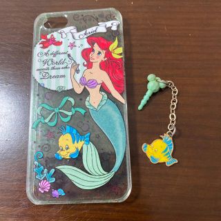 ディズニー(Disney)のiPhone5sカバー　アリエルiPhoneケース(iPhoneケース)