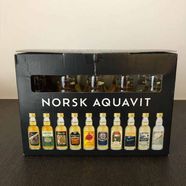 アクアビット　AQUAVIT  50ml×10本セット 食品/飲料/酒の酒(蒸留酒/スピリッツ)の商品写真