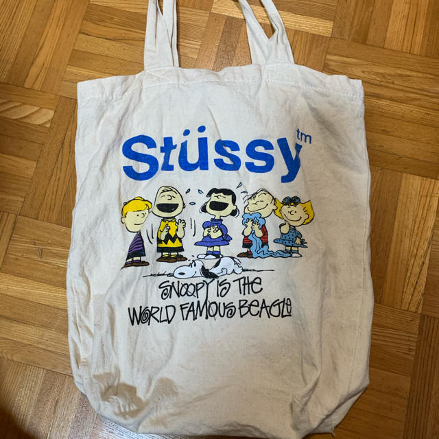 STUSSY - STUSSY スヌーピー コラボトートの通販 by たま STUSSY - STUSSY スヌーピー コラボトートの通販 by たま