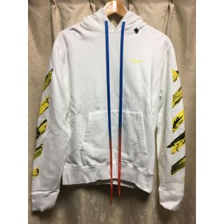 オフホワイト(OFF-WHITE)のoff-white ホワイト アロー スリム フーディ(パーカー)