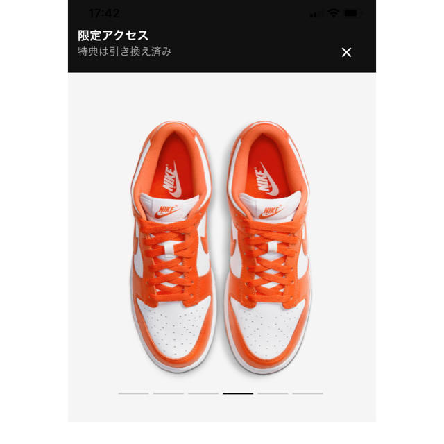 NIKE(ナイキ)の NIKE DUNK LOW SP"SYRACUSE"ORANGE BLAZE  メンズの靴/シューズ(スニーカー)の商品写真