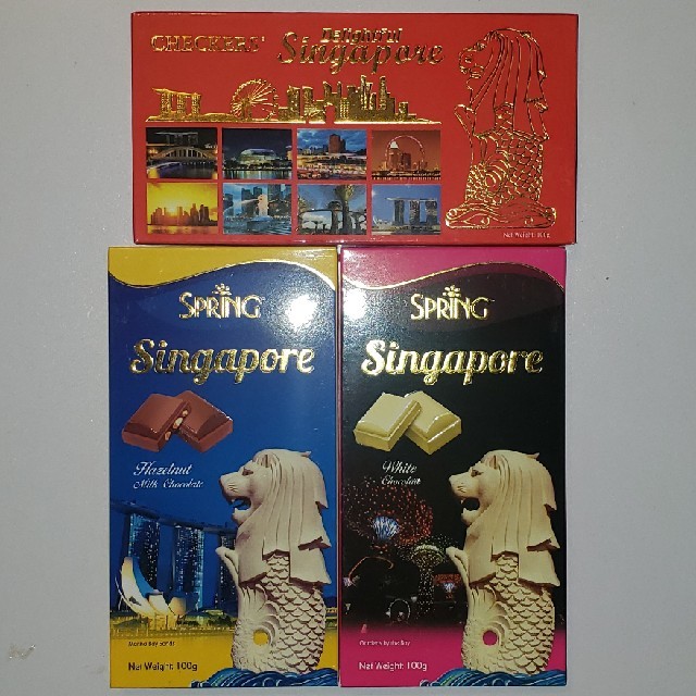 シンガポール土産　チョコレート3個セット 食品/飲料/酒の食品(菓子/デザート)の商品写真