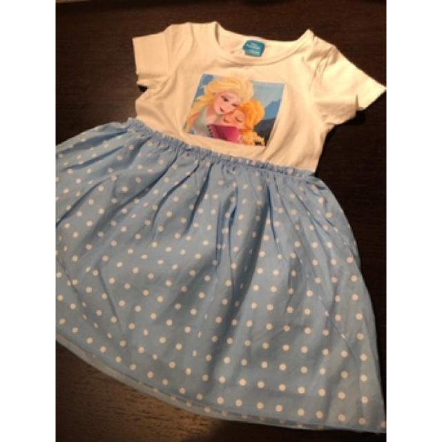 Disney(ディズニー)のアナと雪の女王　オリジナルデザイン　Tドレス キッズ/ベビー/マタニティのキッズ服女の子用(90cm~)(ワンピース)の商品写真