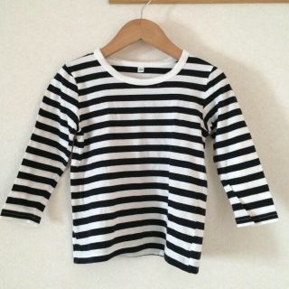 ムジルシリョウヒン(MUJI (無印良品))のボーダーカットソー 100(Tシャツ/カットソー)