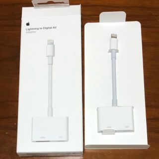 アップル(Apple)のApple Lightning - Digital AV Adapter 純正品(映像用ケーブル)