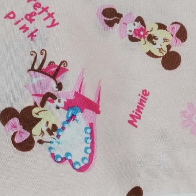 Disney(ディズニー)のますく布　ディズニー布地★ピンク ハンドメイドの素材/材料(生地/糸)の商品写真
