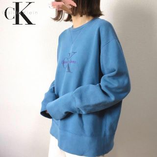 Calvin Klein - 90s USA製 カルバンクライン 刺繍ロゴ スウェット ...