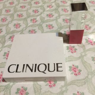 クリニーク(CLINIQUE)のCLINIQUE  アイシャドウ&チーク  リップスティック  2点セット(コフレ/メイクアップセット)