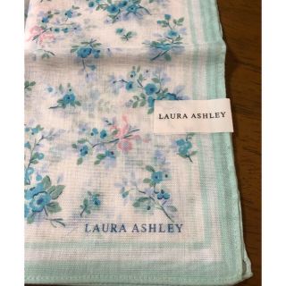 ローラアシュレイ(LAURA ASHLEY)のローラアシュレイのハンカチ(未使用品)ブルー(ハンカチ)