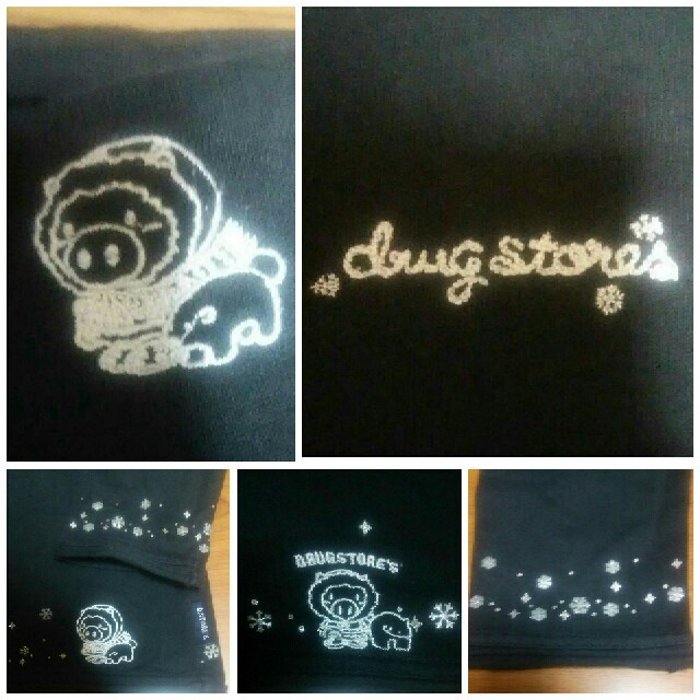 drug store's(ドラッグストアーズ)のドラッグストアーズ タートルネック 雪柄 レディースのトップス(カットソー(長袖/七分))の商品写真
