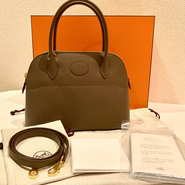 Hermes(エルメス)の【モンブランさま専用】HERMES  ボリード27グリエタン×ゴールド金具 レディースのバッグ(ハンドバッグ)の商品写真