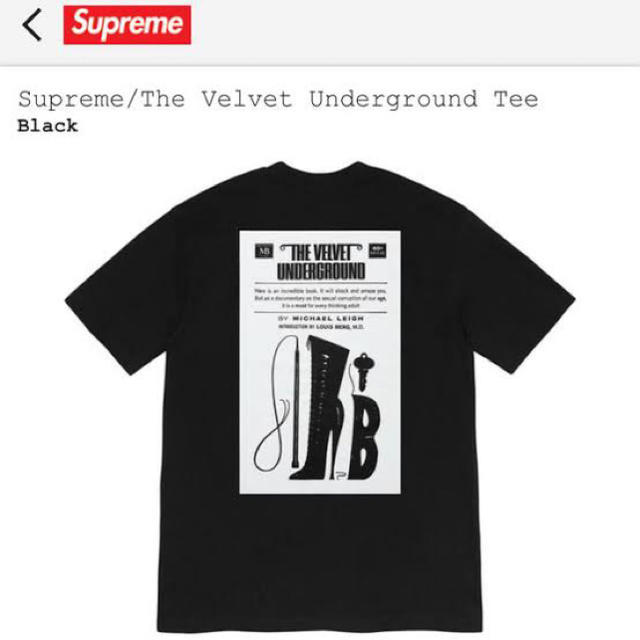 Supreme(シュプリーム)のsupreme シュプリーム velvet underground tee メンズのトップス(Tシャツ/カットソー(半袖/袖なし))の商品写真