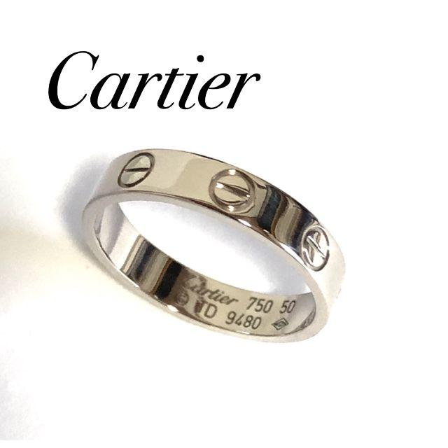 クーポン利用で1000円OFF Cartier カルティエ ラブリング #50 WG 指輪
