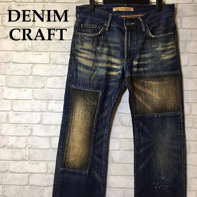 DENIM CRAFT(デニムクラフト)の【DENIM CRAFT】デニムクラフト デニムパンツ ペンキ飛ばし リペア加工 メンズのパンツ(デニム/ジーンズ)の商品写真