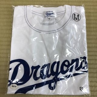 チュウニチドラゴンズ(中日ドラゴンズ)の中日ドラゴンズ　Tシャツ　Mサイズ　白　オフィシャルファンクラブ　半袖　未使用(記念品/関連グッズ)