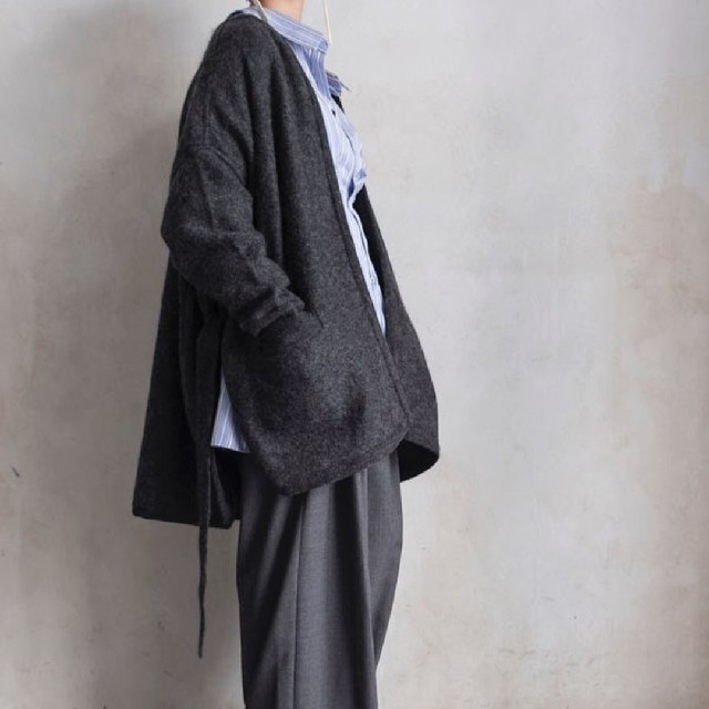 PhlannèlフランネルWool Mohair Mantle Cardigan