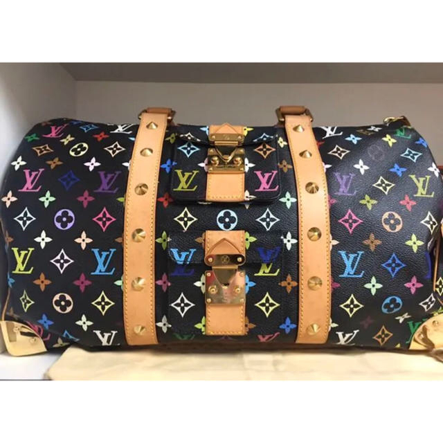 美品 ルイヴィトン マルチカラー キーポル45 ボストンバッグ 旅行