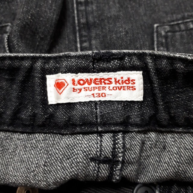 SUPER LOVERS(スーパーラヴァーズ)の『かわいい』LOVERS kids  デニムスカート　130 キッズ/ベビー/マタニティのキッズ服女の子用(90cm~)(スカート)の商品写真