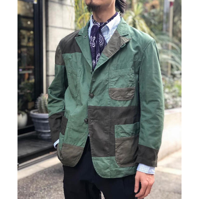 ENGINEERED GARMENTS パッチワーク ベッドフォードジャケット-