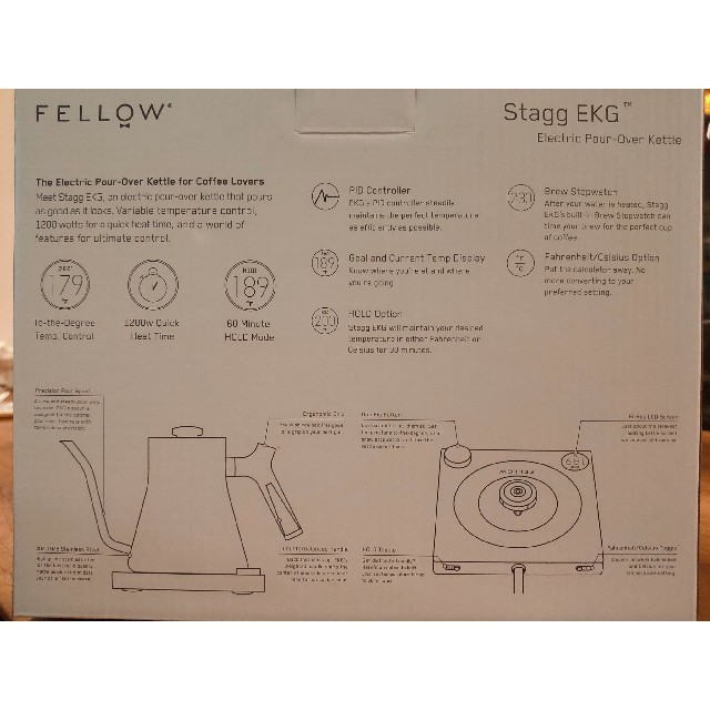 【新品】Fellow フェロー Stagg EKG スタッグ イーケージー 黒　 スマホ/家電/カメラの生活家電(電気ケトル)の商品写真