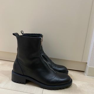 ZARA フロントジップブーツ38(24㎝)