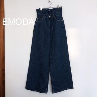 エモダ(EMODA)の☆タグ付き未使用☆ EMODA エモダ　ハイウエストバギーデニムパンツ(バギーパンツ)