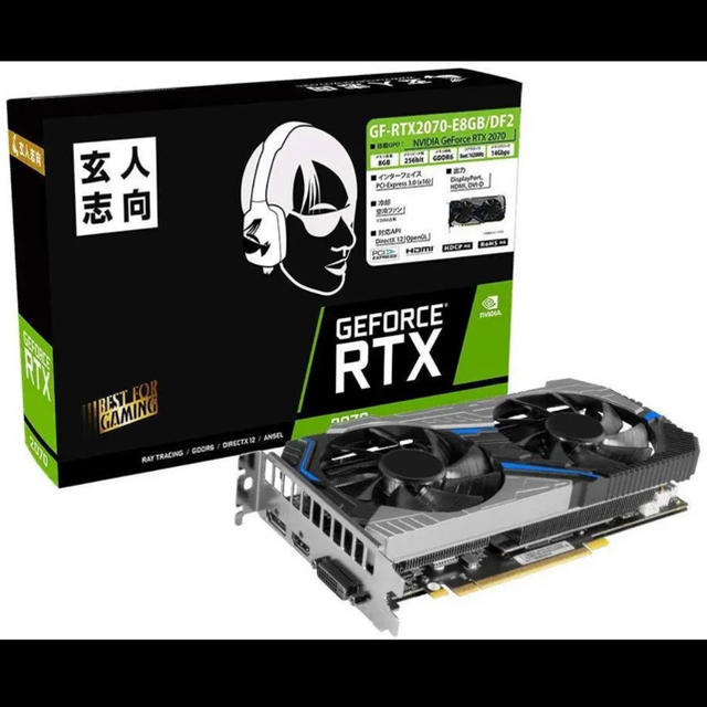 玄人志向 NVIDIA GeForce RTX2070の通販 by kkk3｜ラクマ