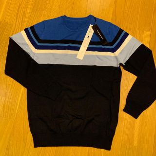 ユニフォームエクスペリメント(uniform experiment)の●最終値下げ●新品●uniform experiment●ネイビー・ニット・３(ニット/セーター)