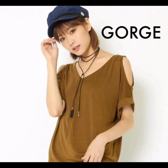 GORGE(ゴージ)のGORGE 肩あきタックプルーオーバー レディースのトップス(カットソー(半袖/袖なし))の商品写真