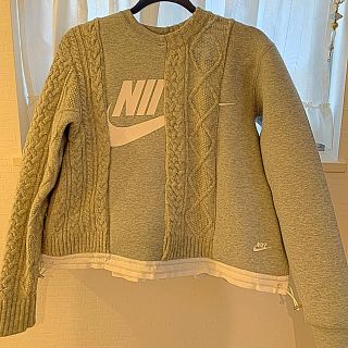 NIKE sacai ケーブル編み　スウェット　Sサイズ