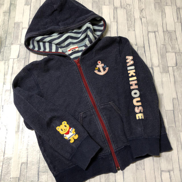 mikihouse(ミキハウス)のミキハウス パーカー 120 キッズ/ベビー/マタニティのキッズ服男の子用(90cm~)(ジャケット/上着)の商品写真