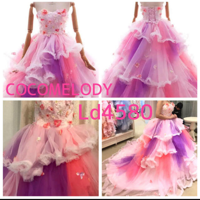 カラードレス ピンク ココメロディ ウエディングドレス