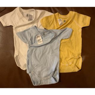 プチバトー(PETIT BATEAU)のPupuchi様専用　プチバトー　半袖ボディ肌着（未使用）(肌着/下着)