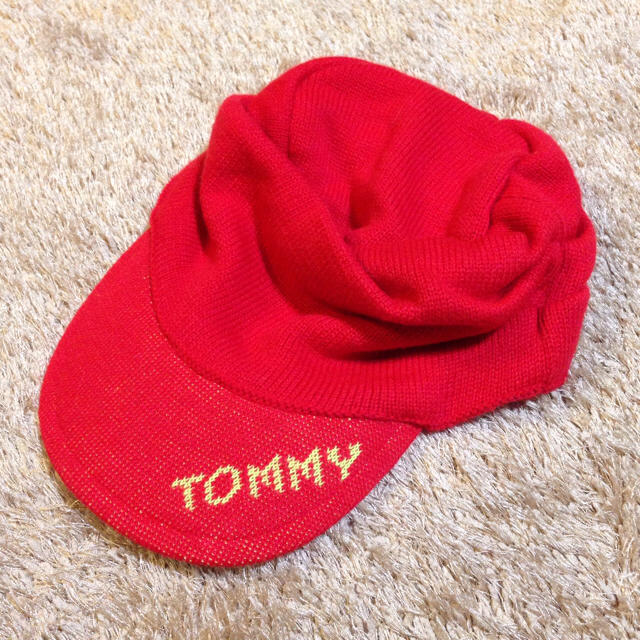 tommy girl(トミーガール)のトミーフィルフィガー☆ニットキャップ レディースの帽子(ニット帽/ビーニー)の商品写真