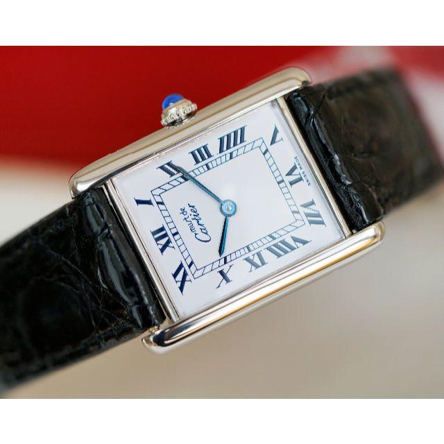 Cartier - 美品 カルティエ マスト タンク シルバー ブルー ...
