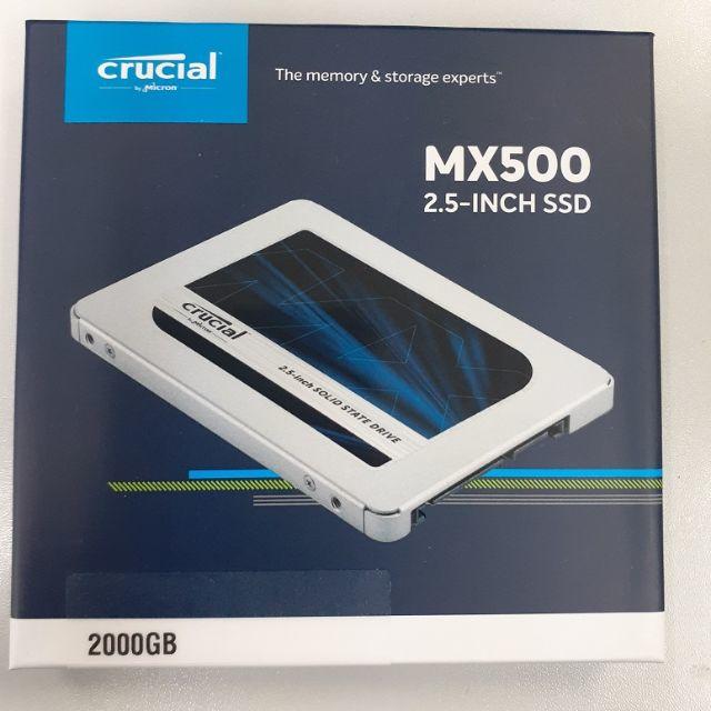 SSD 2TB(2000GB)(新品 crucial MX500 型番JP)PC/タブレット