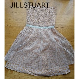 ジルスチュアート(JILLSTUART)のJILLSTUART ジルスチュアート レオパード ベアワンピース １度のみ着用(ひざ丈ワンピース)