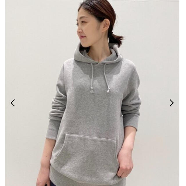 L'Appartement DEUXIEME CLASSE(アパルトモンドゥーズィエムクラス)のLOOPWHEELER x LOWERCAS Sweat Parka グレー レディースのトップス(パーカー)の商品写真