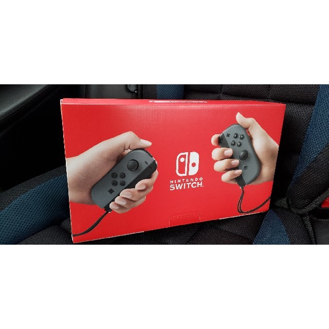 Joy-ConグリップNintendo Switch グレー新品新型 ニンテンドースイッチ