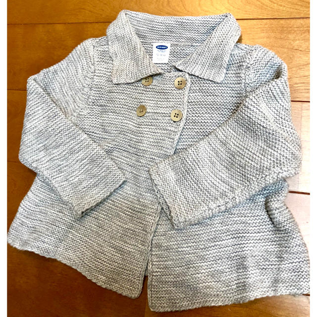 Old Navy(オールドネイビー)の＊未使用＊ オールドネイビー　ベビー　キッズ　80 長袖 ニットカーディガン キッズ/ベビー/マタニティのベビー服(~85cm)(カーディガン/ボレロ)の商品写真