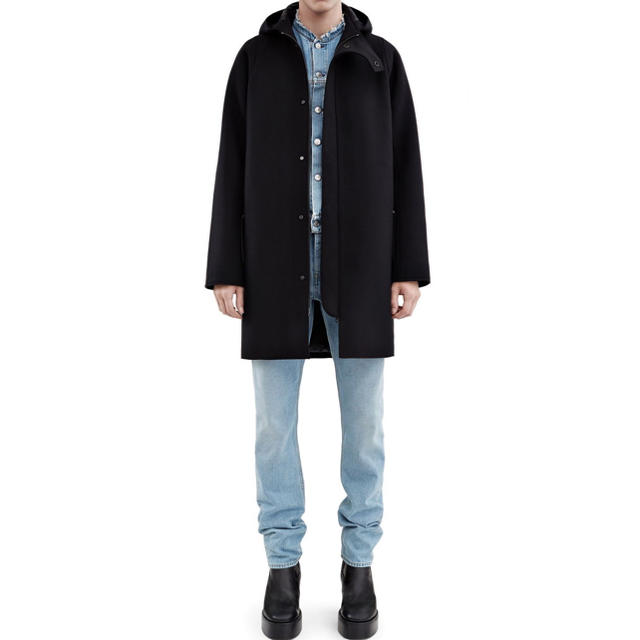 Acne Studios 名作 MILTON フーデッドコート 紺 46